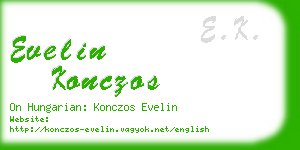 evelin konczos business card